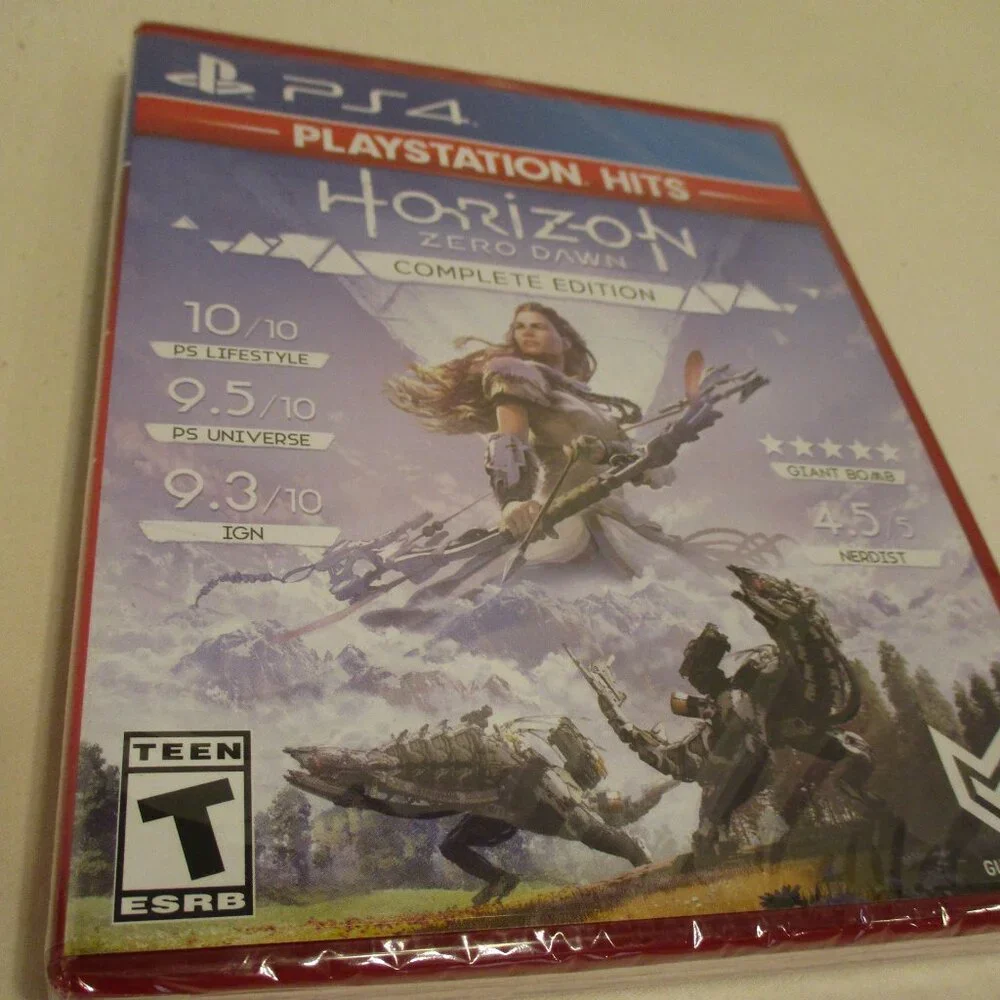 Horizon Zero Dawn NEW Sony Playstation4 Red White Blue Factory Sealed Video Game